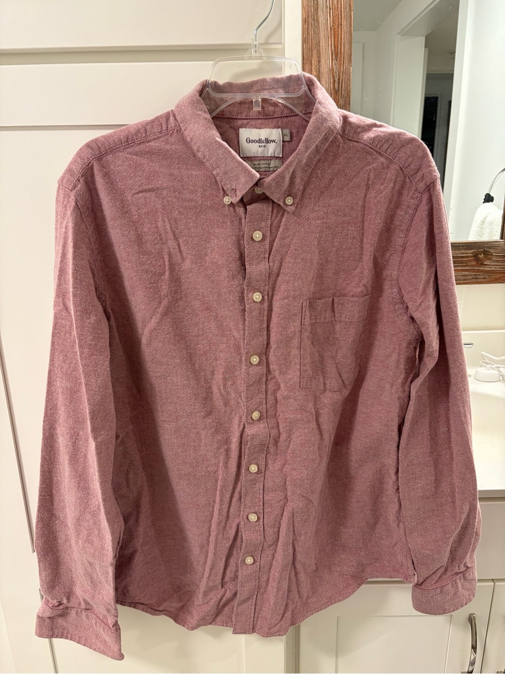 Goodfellow & Co Men's Button-Down Shirt in Dusty Mauve